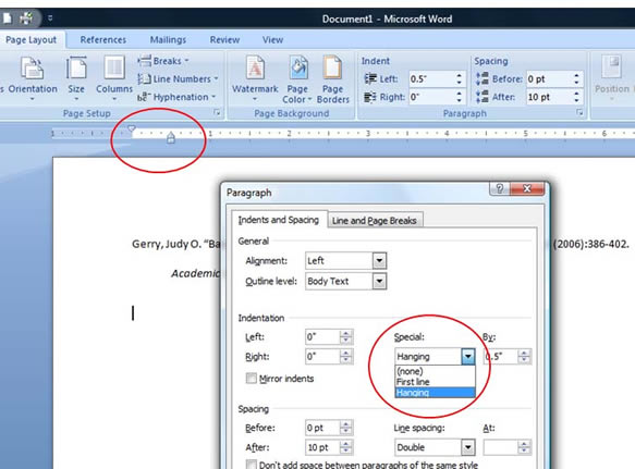 Essay format indent