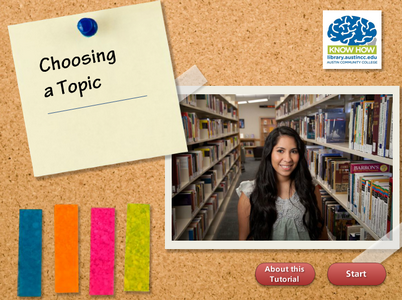 Choosing a topic tutorial cover image